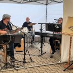 Aufbau der Band auf der Bühne